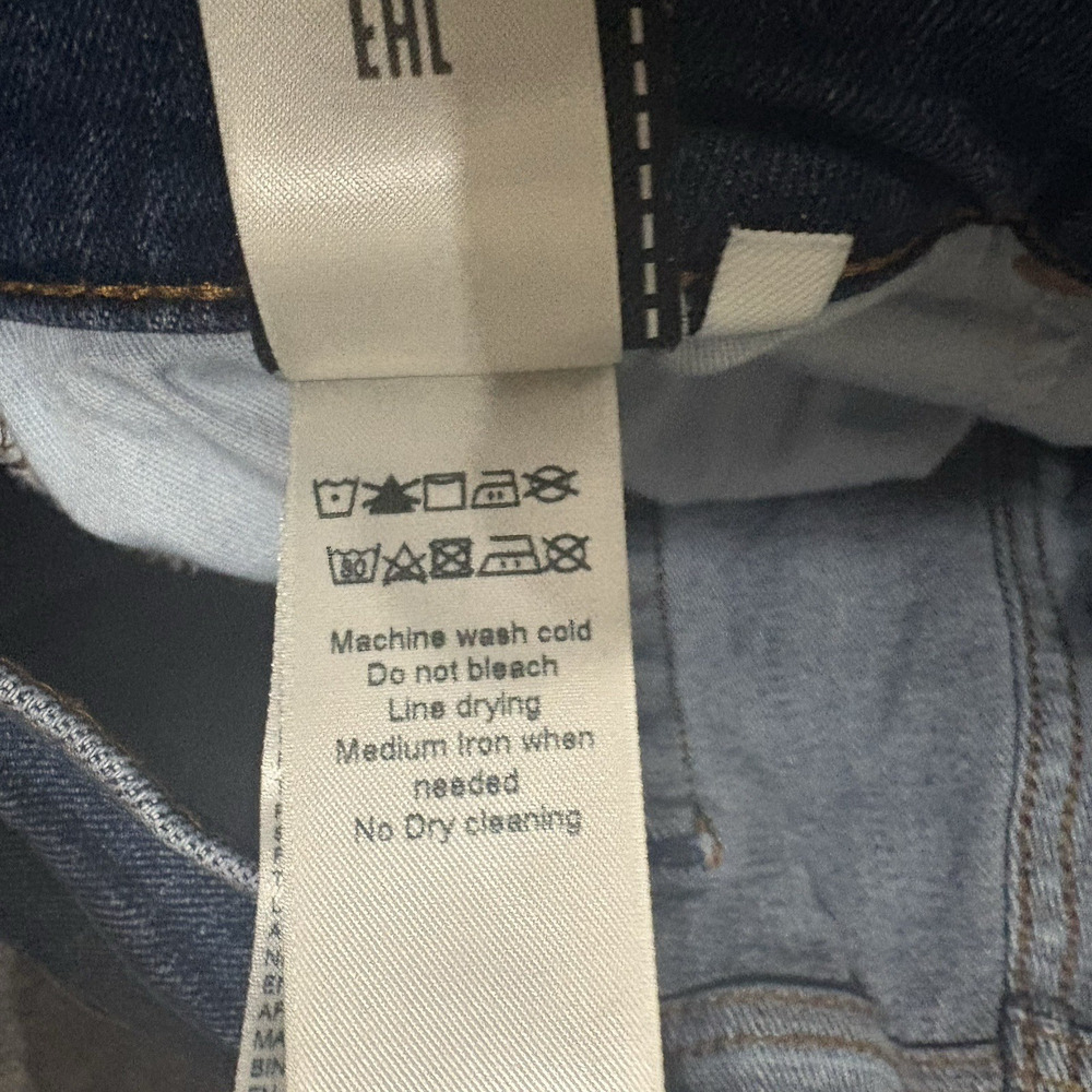 7 for All Mankind Straight Jeans Mens‎ 36 x 31 Blue Embroidered Whiskering - Picture 7 of 10